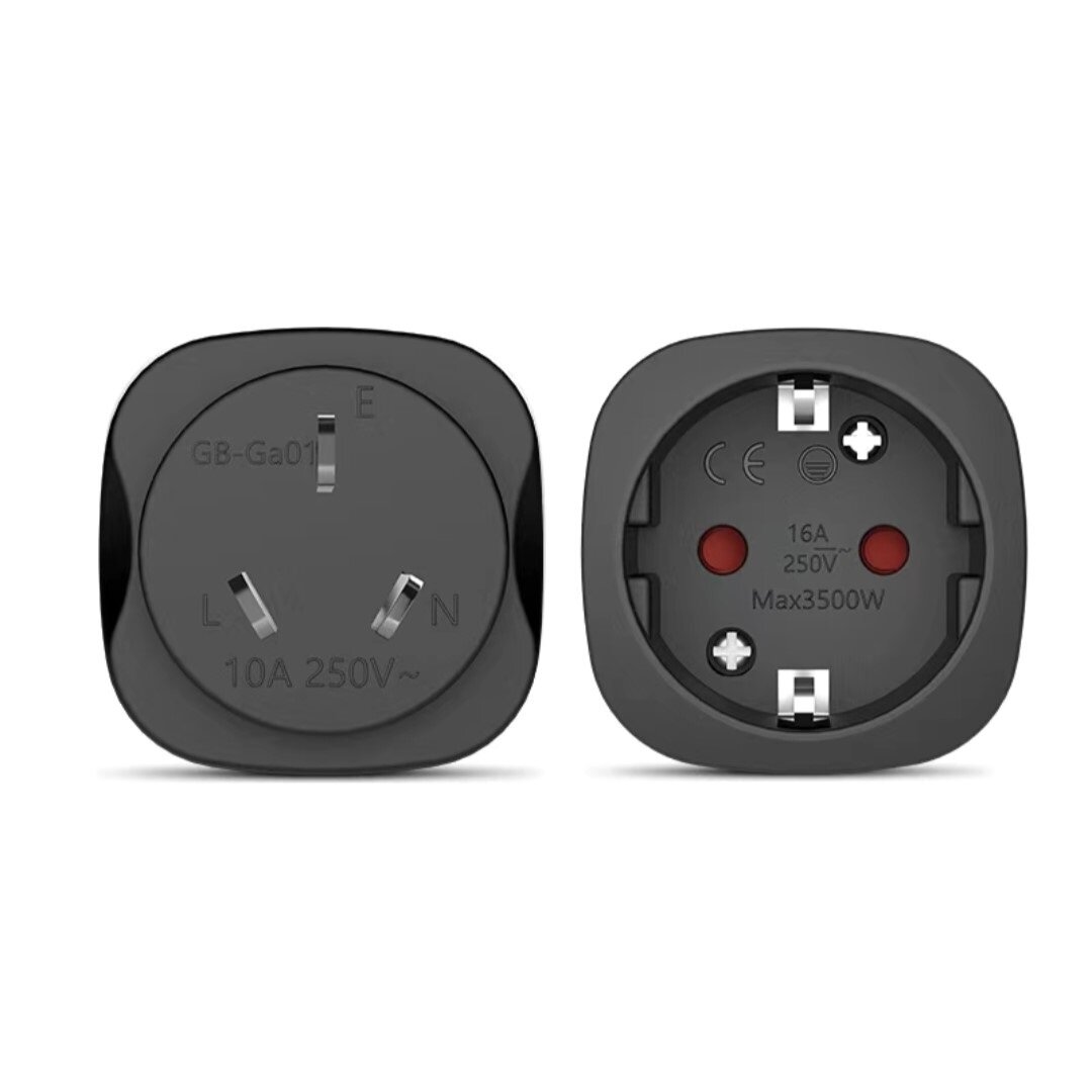 Переходник адаптер 16A Hmplug (GB-GA01) (Черный) EU к розетке типа CN
