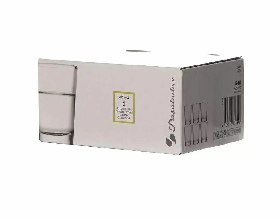 Набор стопок Pasabahce Alanya, стекло, 6 штук, 60 мл, прозрачные. — фото 1
