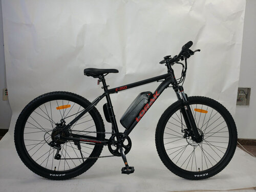 Изображение товара Электровелосипед LORAK E-350 Чёрный/Красный под рост 170-185 см