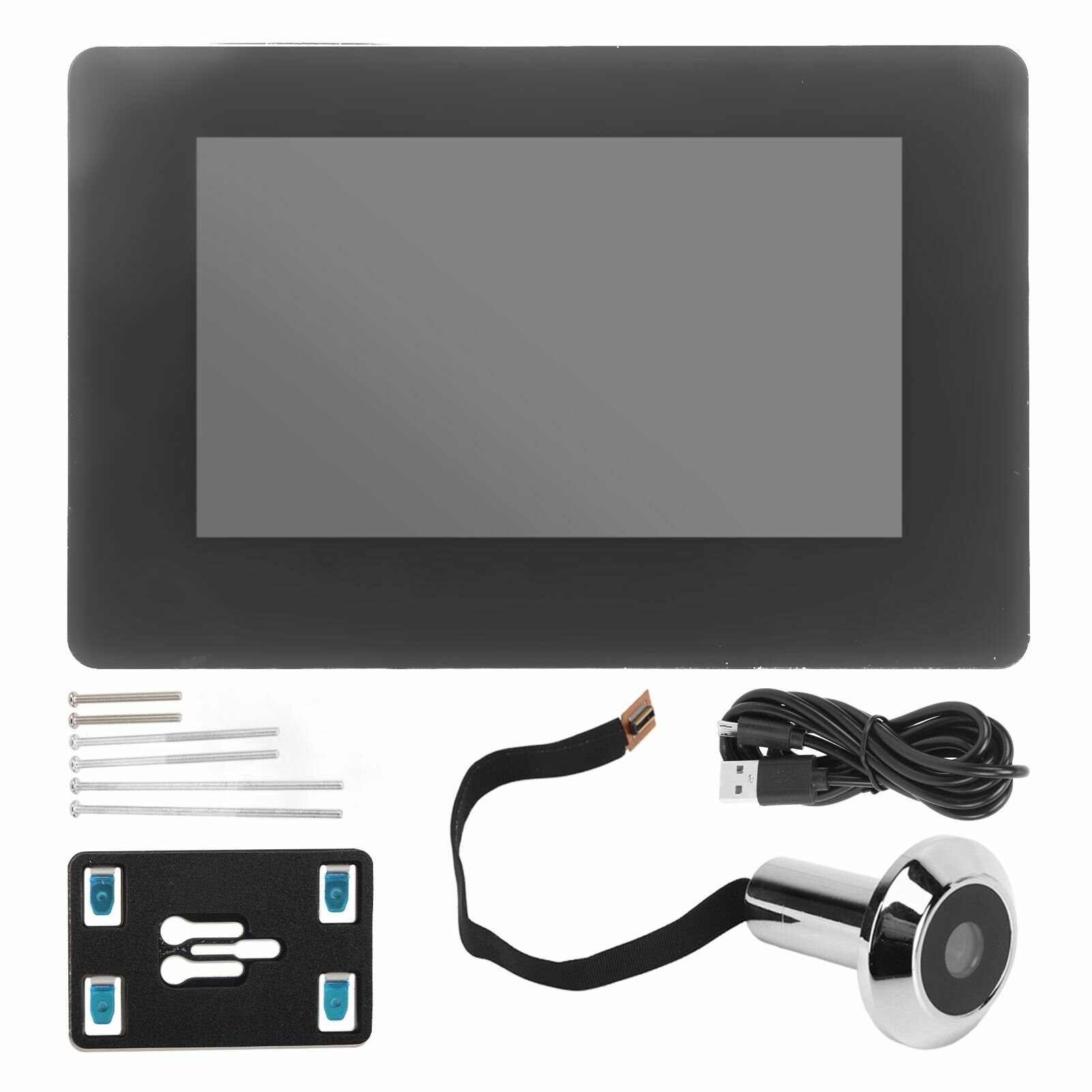 Цифровой дверной глазок с 4.3-дюймовым TFT экраном 1МП устойчивый к воде для домашнего использования