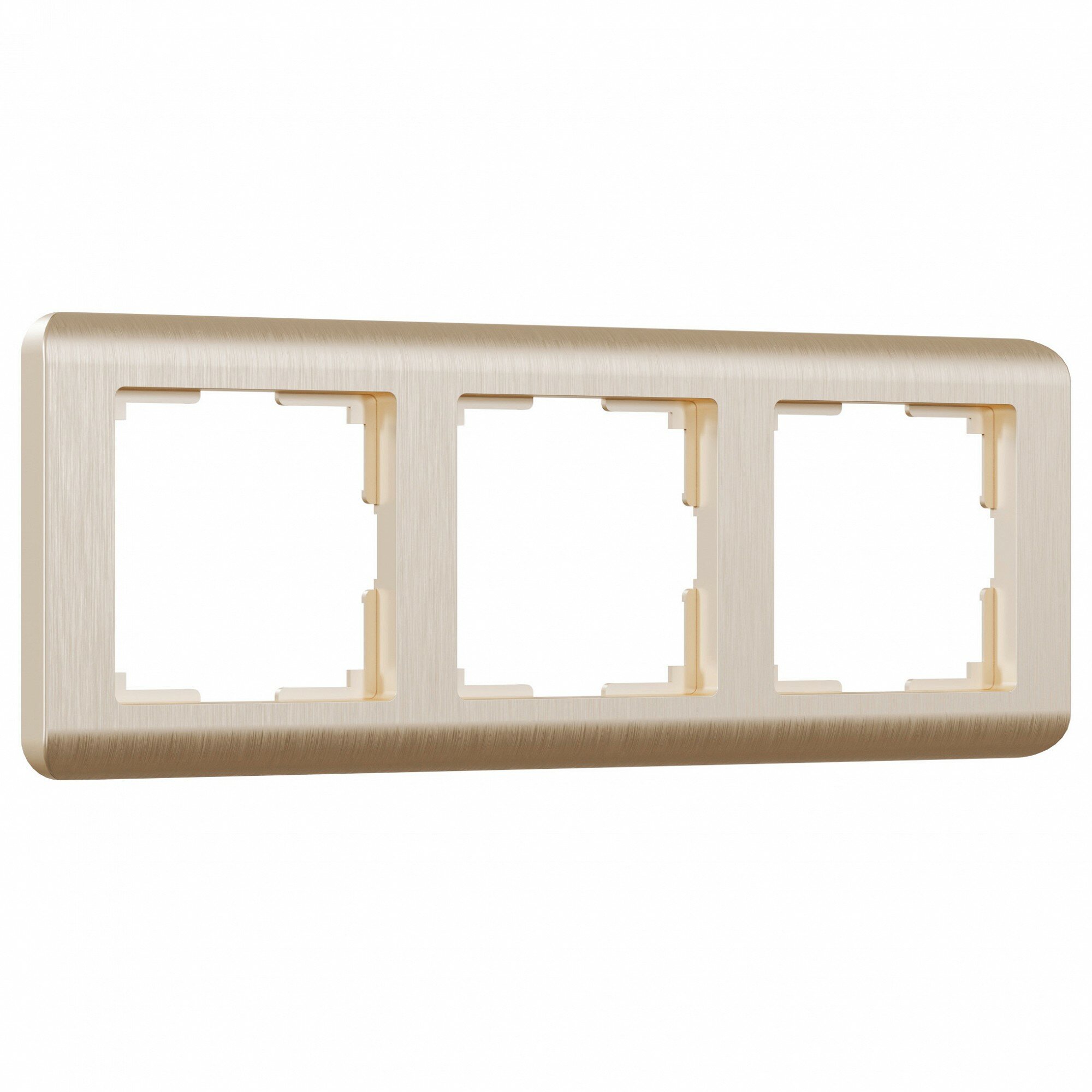 Рамка на 3 поста Werkel Stream Шампань) — фото 1