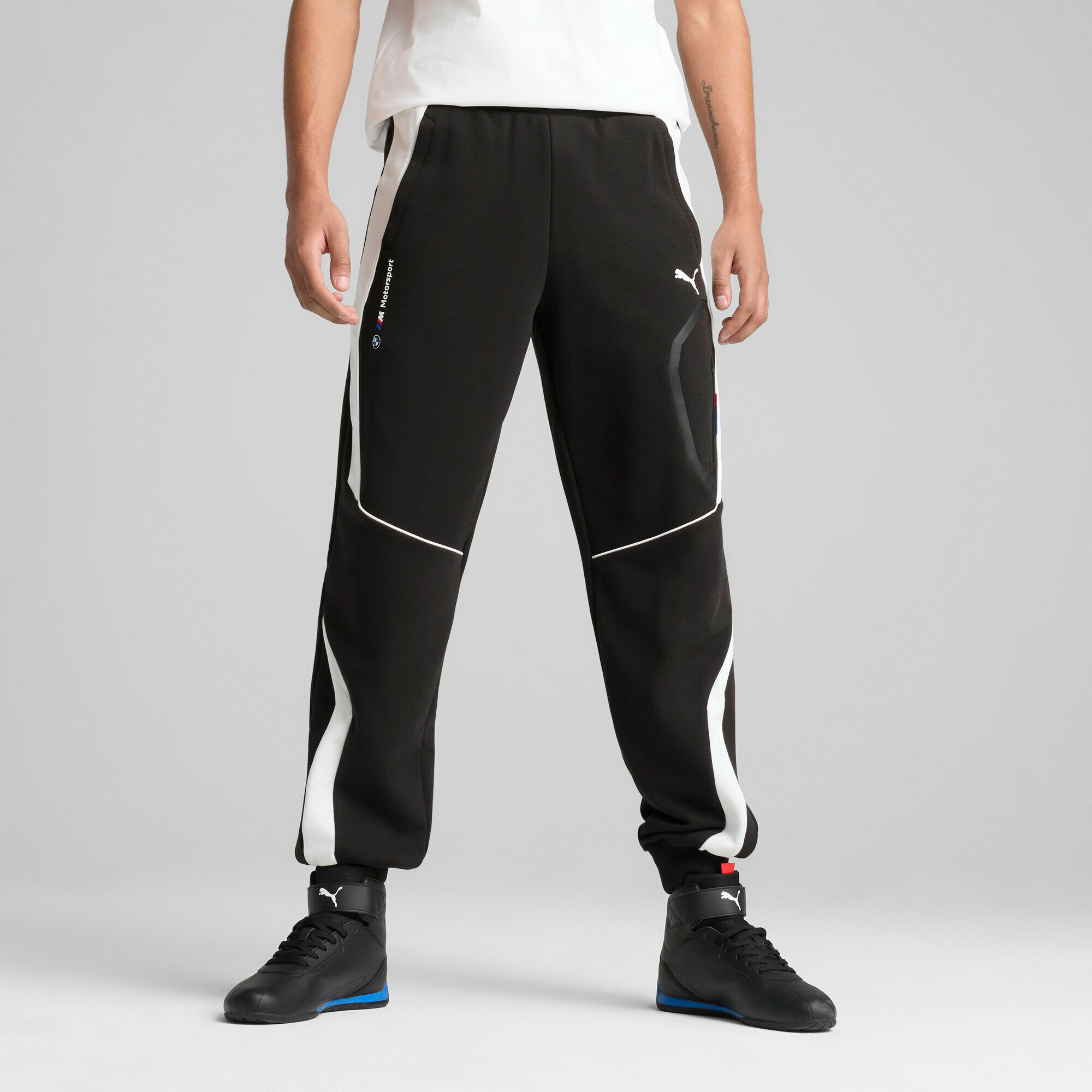 Брюки джоггеры PUMA BMW MMS SWEAT PANTS REG/CC, размер L, черный