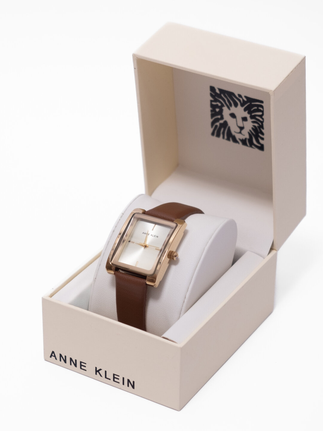 Наручные часы ANNE KLEIN, коричневый/золотой — фото 1