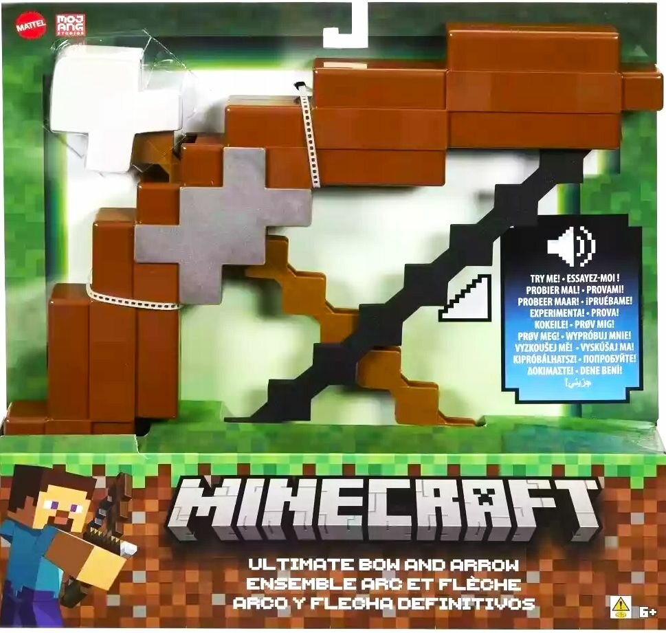 Фигурки Mattel Minecraft - Лук со звуками и особой стрелой - Майнкрафт JDJ04