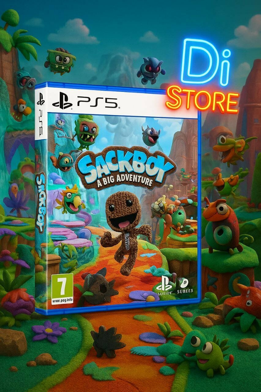 Sackboy: A big adventure диск с игрой для PlayStation 5 с русской озвучкой
