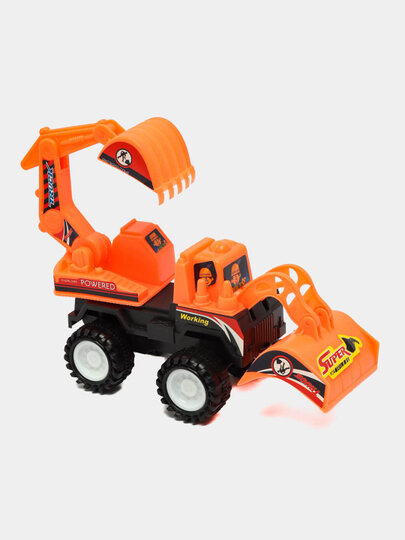 Игрушечный экскаватор имеет мотор размером, 15 см — фото 1