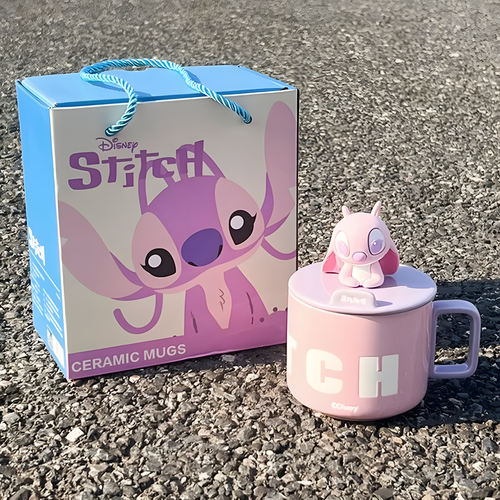 Кружка Disney StitchСтич 500 мл с ложкой керамическая официальная лицензия идеальный подарок 1699₽