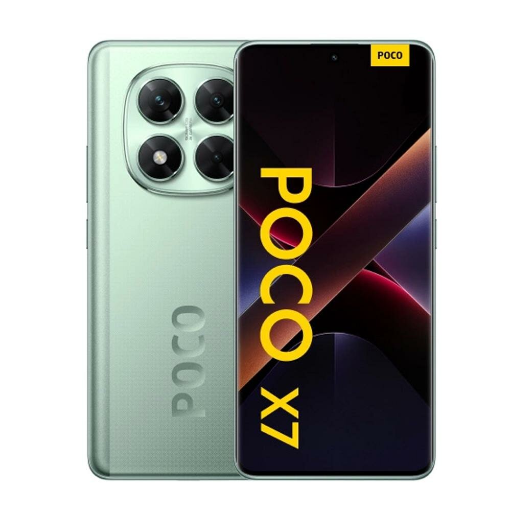 Смартфон от бренда Poco X7 5G 8/256 Green RU, портретная съемка