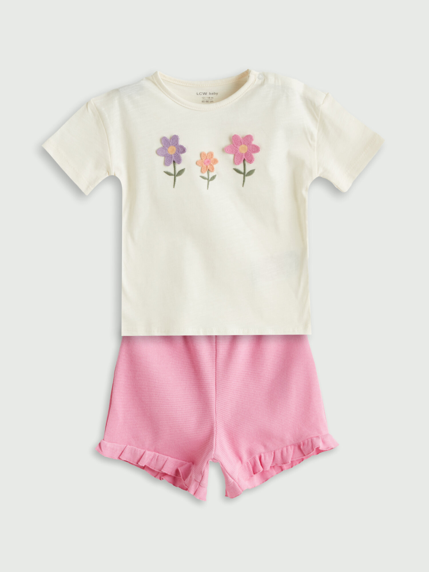 Комплект одежды LC Waikiki размер 6-9 мес beige