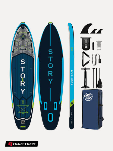Изображение товара Сапборд Tech Team Story 11'6 (350х86х15 см) надувной SUP blue
