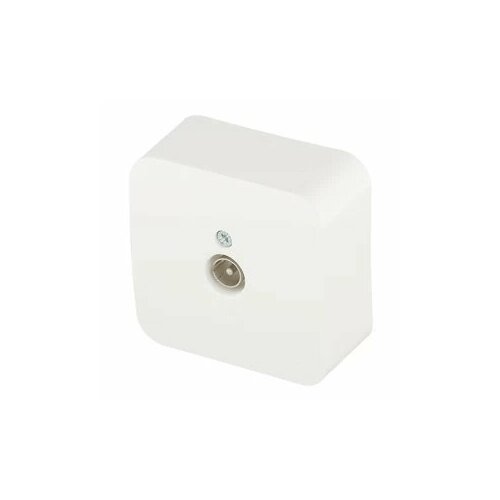 фото Розетка телевизионная systeme electric blanca накладная молочная (blnta000012) schneider electric