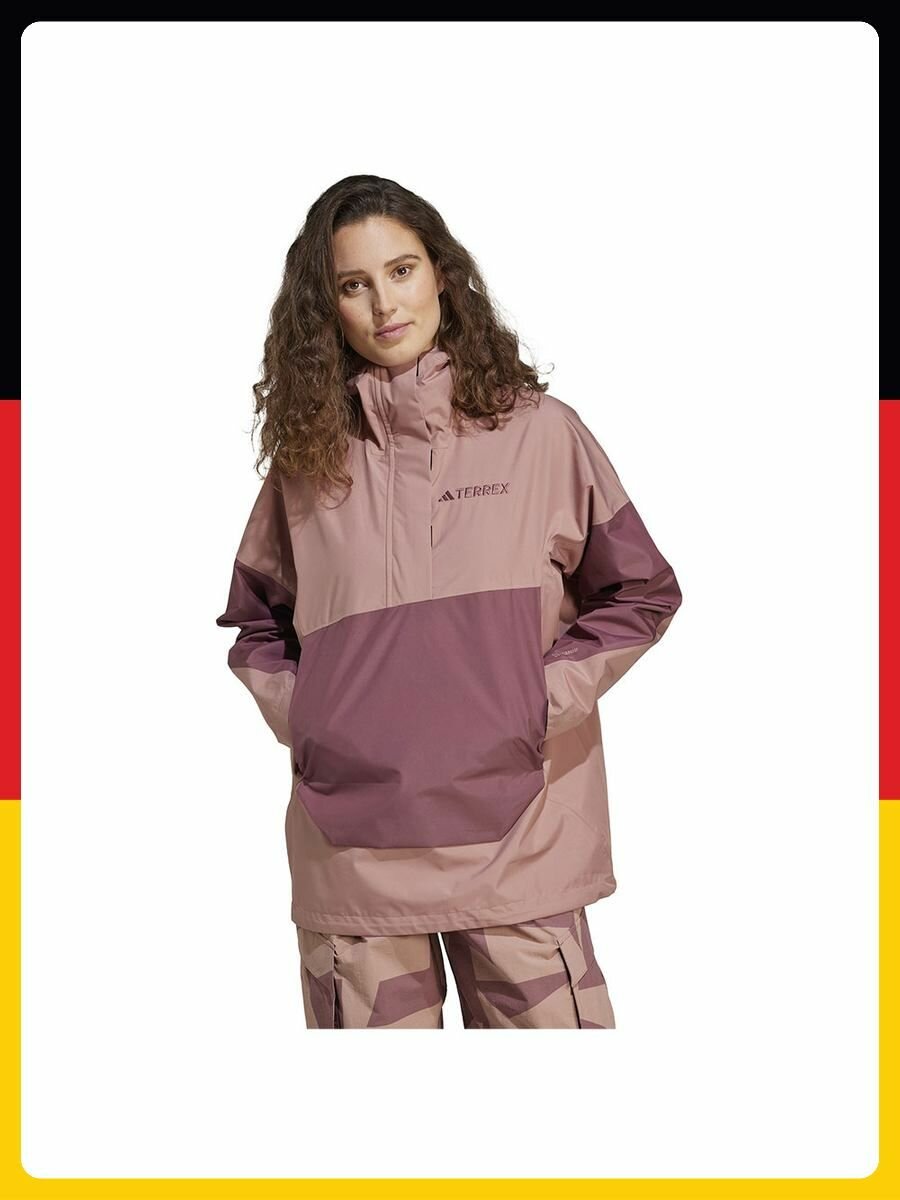 Анорак adidas Базовая коллекция, размер XS, розовый