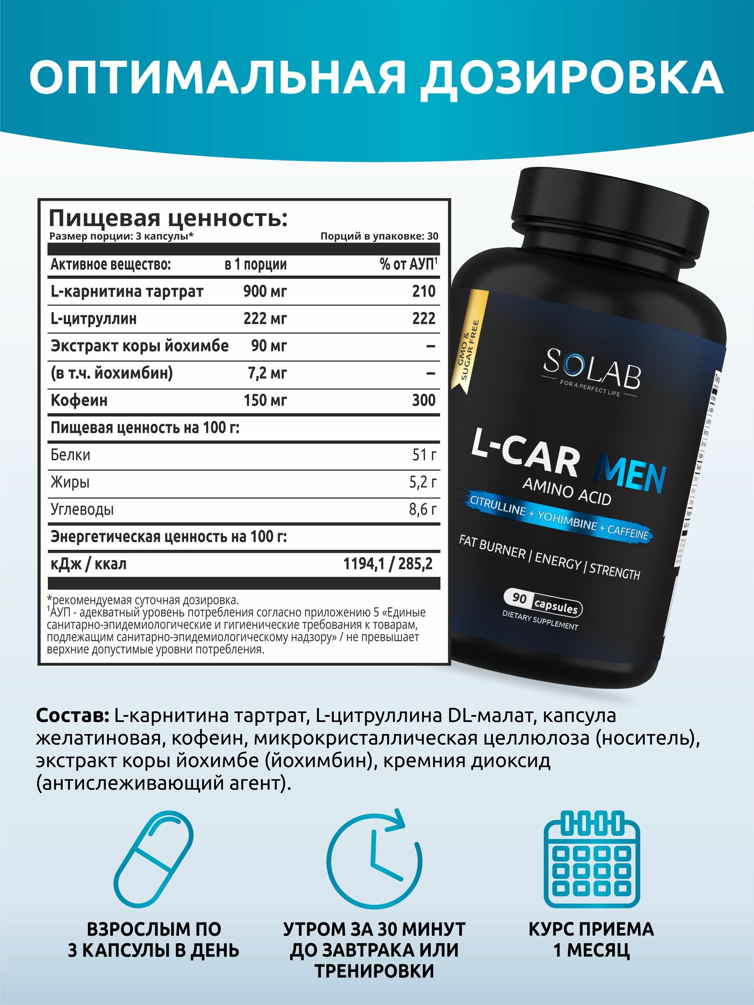 l glutamine l carnitine 15 лучших L-карнитинов main image 0