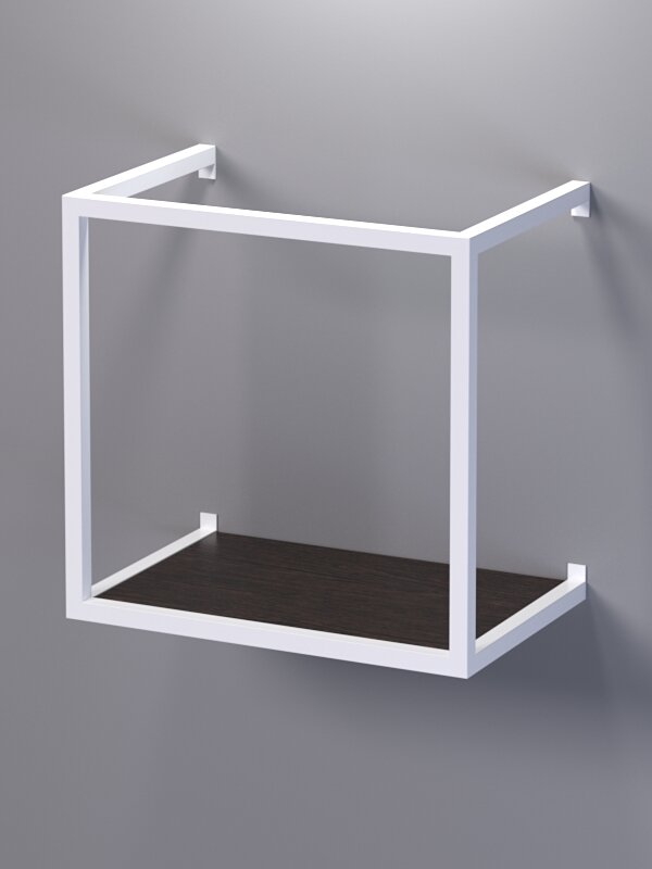 Полка настенная "Стронг" в стиле лофт №2, Дуб Венге. Производитель товара - компания Westcom.