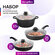 Набор 6 пр. Гармония вкуса Elan Gallery Черный мрамор индукция Ка...