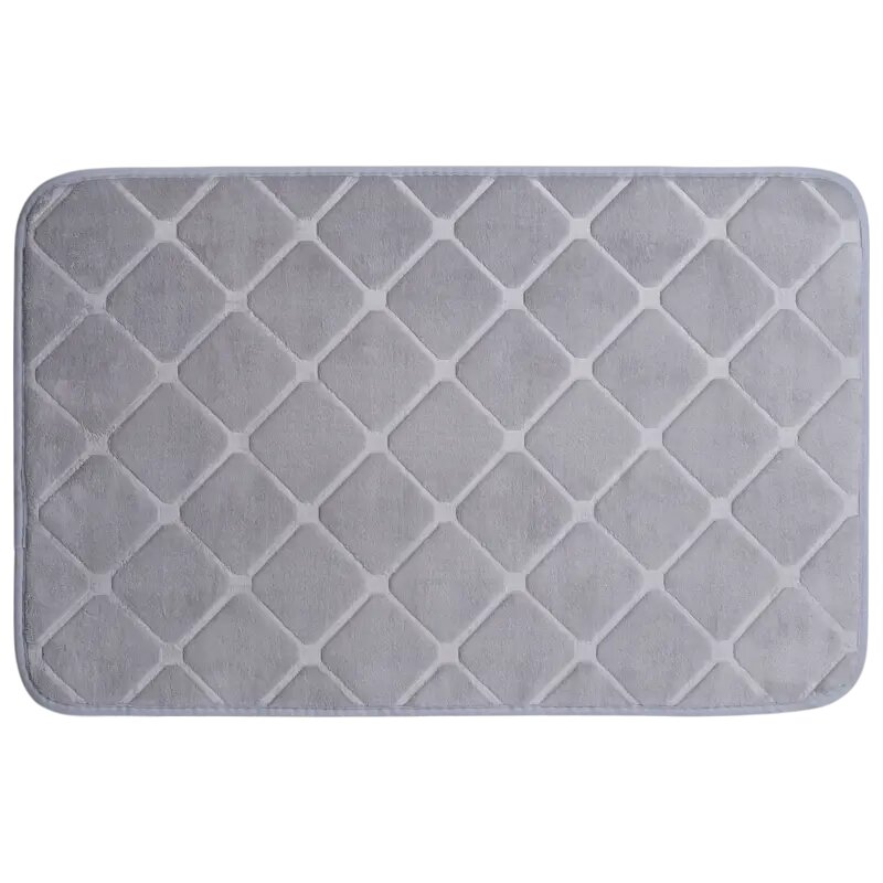 Коврик для ванной Vidage Ларго 50x80 см цвет светло-серый