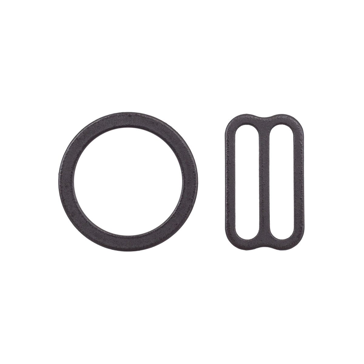 Набор фурнитуры для бюстгальтера, цвет 111 коричневый (кольцо 14 мм- 4 шт, регулятор 15 мм- 4 шт)