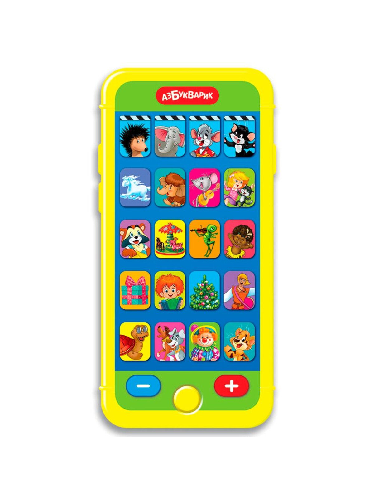 Игрушка Азбукварик "Весёлые мультяшки", от 3 месяцев, со звуком — фото 1