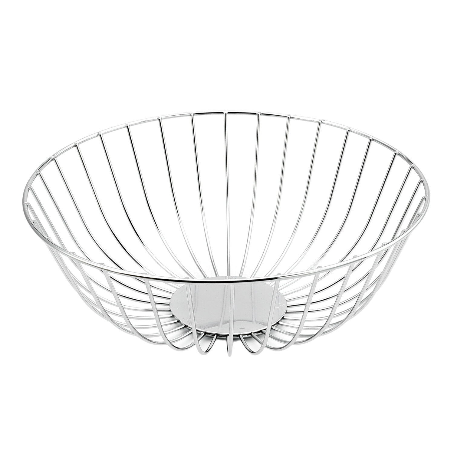 Фруктовница металлическая чаша для фруктов корзина из нержавеющей стали 27 см