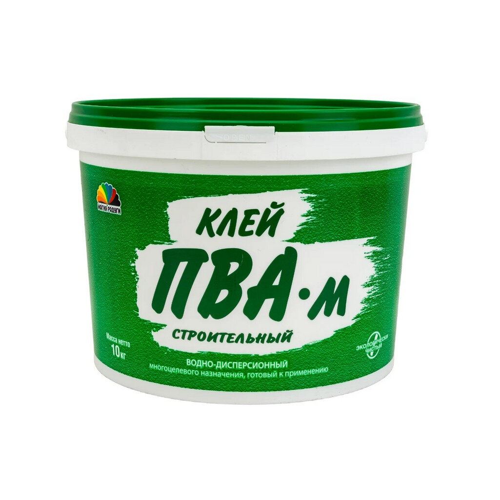 Клей Магия Радуги ПВА-М строительный экологически чистый универсальный 10 кг