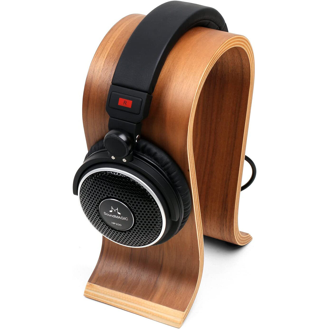 Подставка для наушников, Bluetooth-гарнитура, деревянная, белая