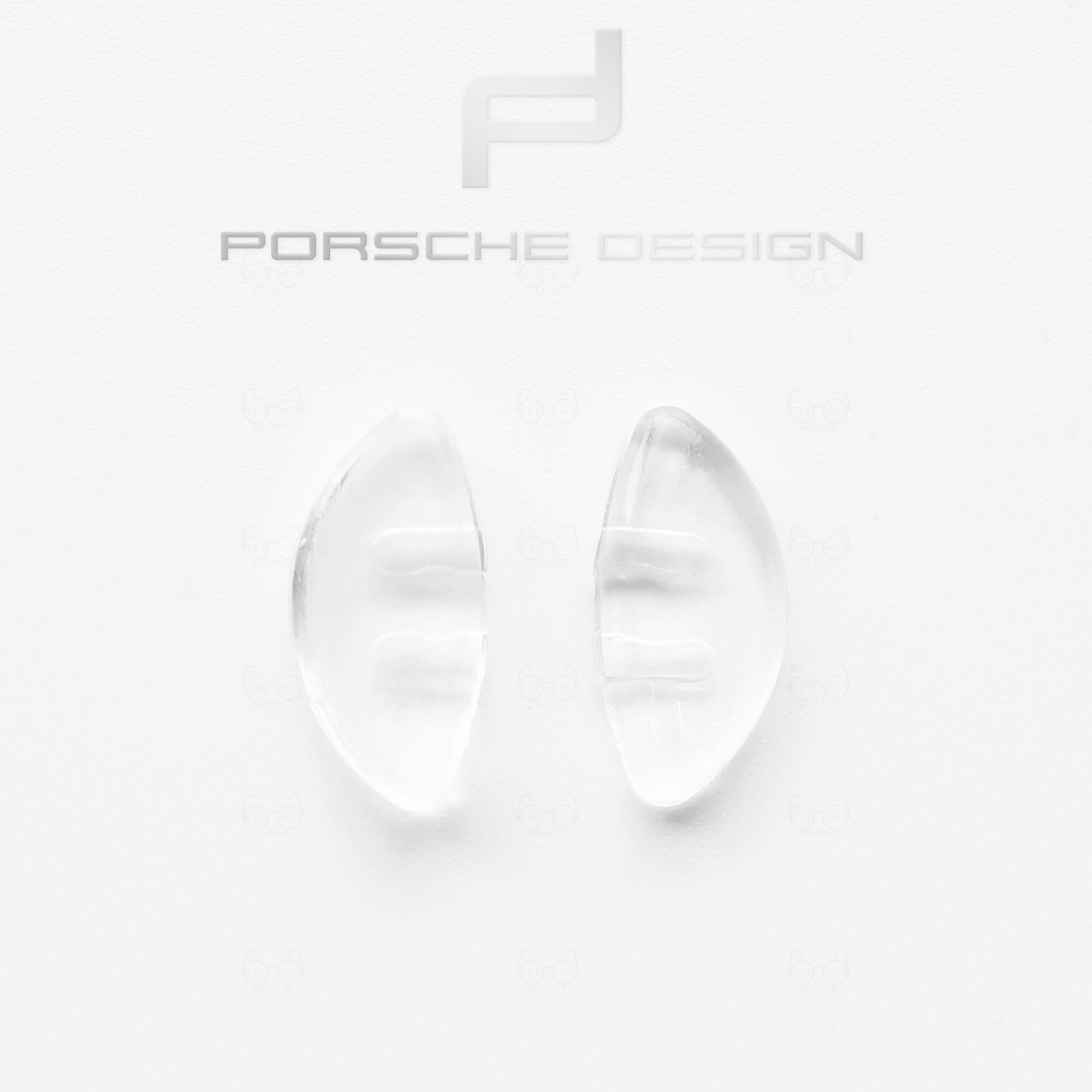 Носовые упоры для Porsche Design 15х7 мм прозрачные, 2 пары