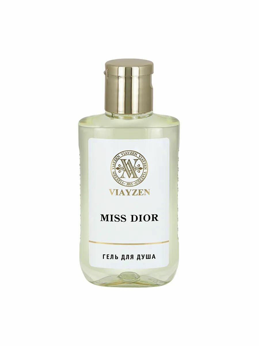 Мини гель для душа парфюмированный Miss dior, 90 мл