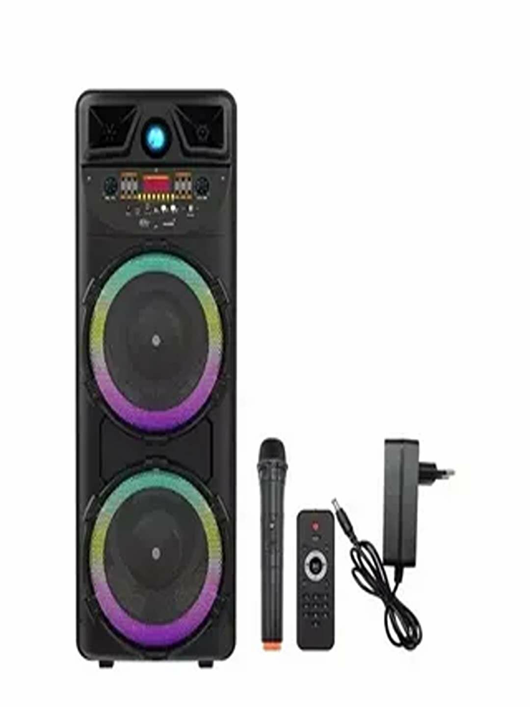 Колонка беспроводная портативная Sing-e, караоке, с RGB подсветкой, с микрофоном и пультом