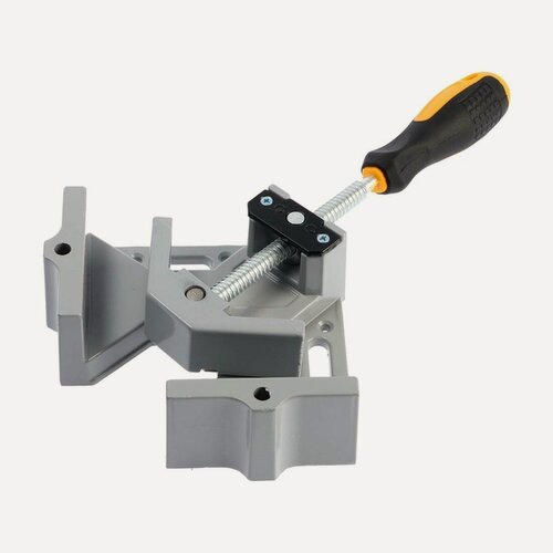 Изображение товара Струбцина угловая тундра, металлическая, один зажим, 2К рукоятка, 60 мм