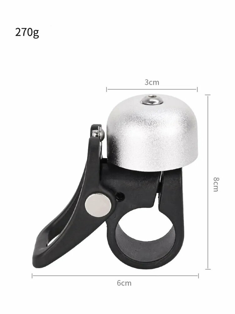 Сравнение размеров звонка Mijia M365 с кредитной картой - визуализация компактности 65х42 мм