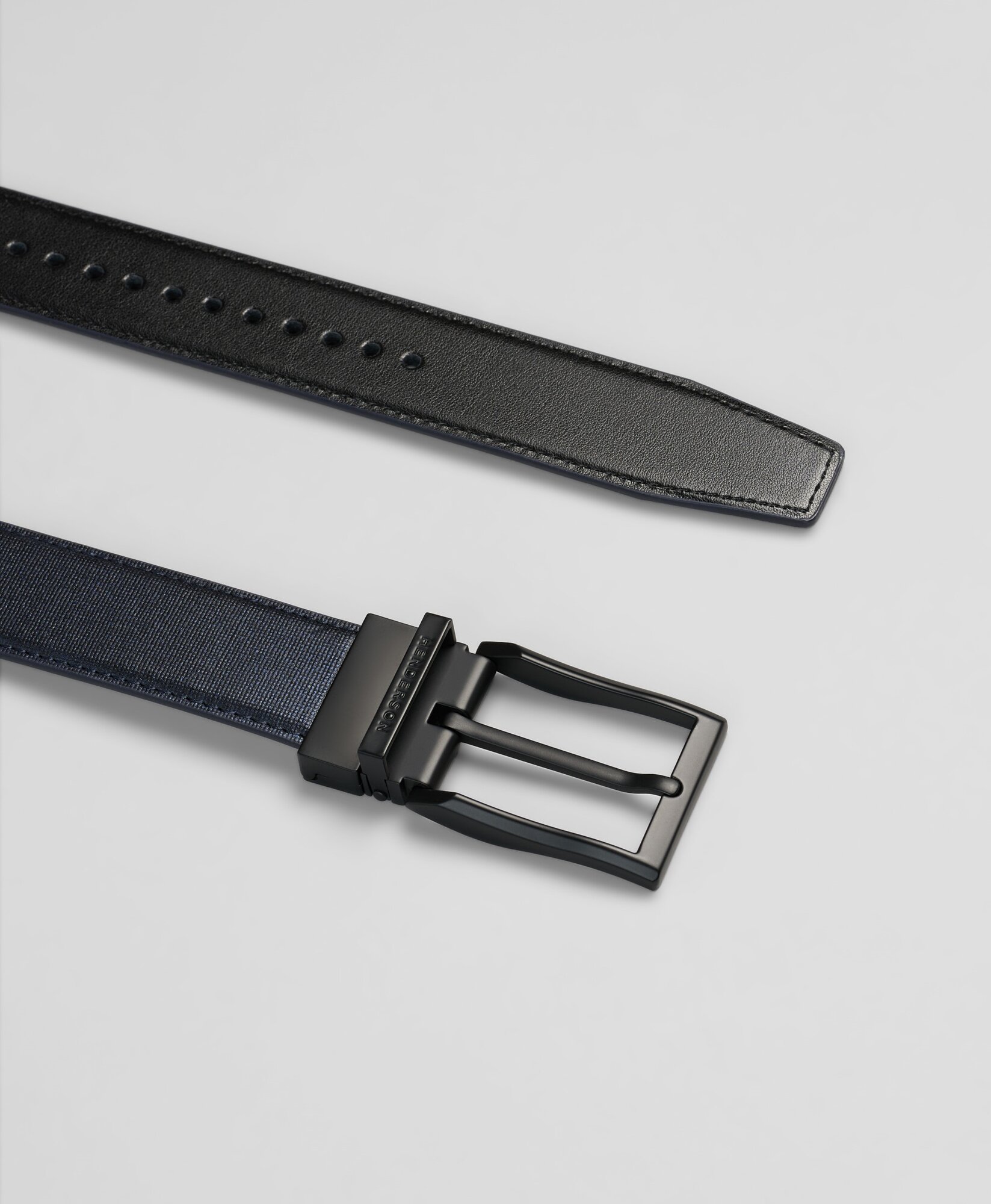 Ремень HENDERSON для мужчин, размер 115, темно-синий/черный — фото 1