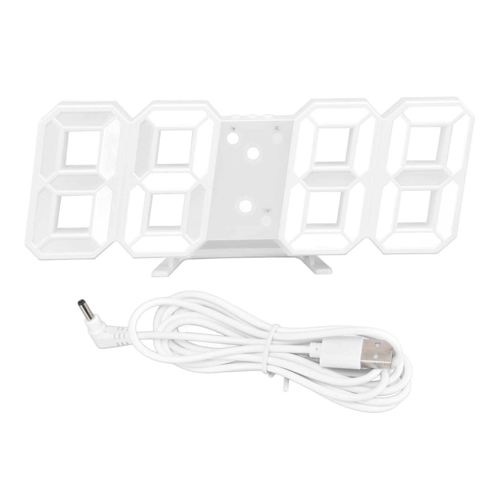 Цифровые настенные часы современный дизайн температура дисплея Функция сигнализации