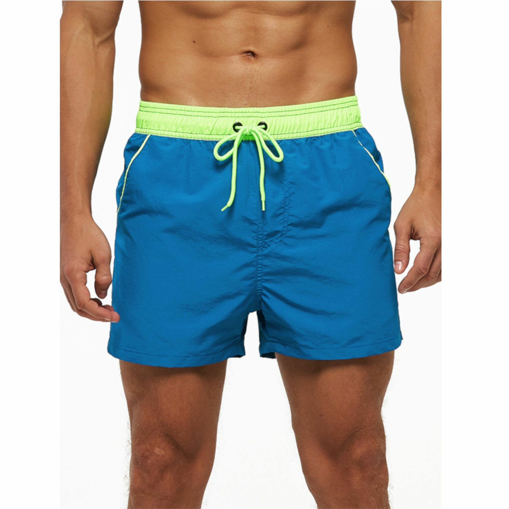 Шорты для плавания Бирюзовые пляжные шорты для мужчин