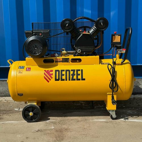 Изображение товара Компрессор воздушный рем. привод Denzel BCV2200/100,2,2 кВт, 100 литров, 370 л/мин 58110