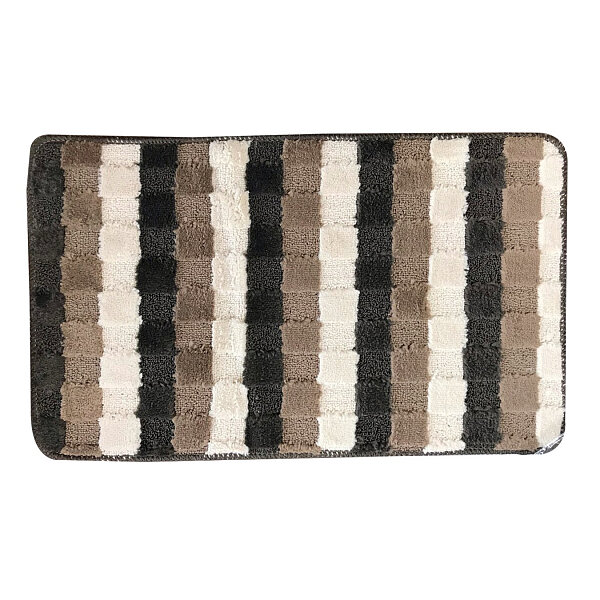 Коврик МК 45х75 см Боард цвет серый. Изготовлен из микрофибры.