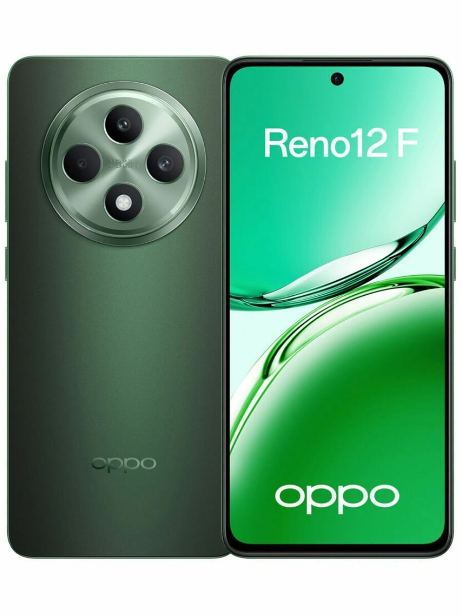 Oppo reno 12f cph2687 8/512gb темно-зеленый смартфон