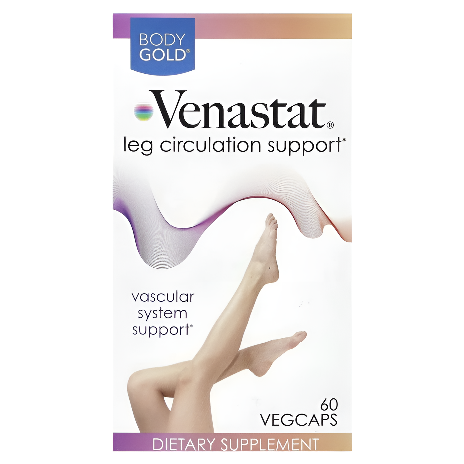 Препарат BodyGold Venastat для вен ног в капсулах 60 шт