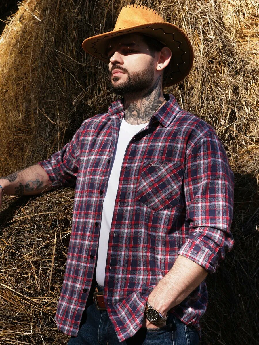 Рубашка PossRis, размер 56-58, красный