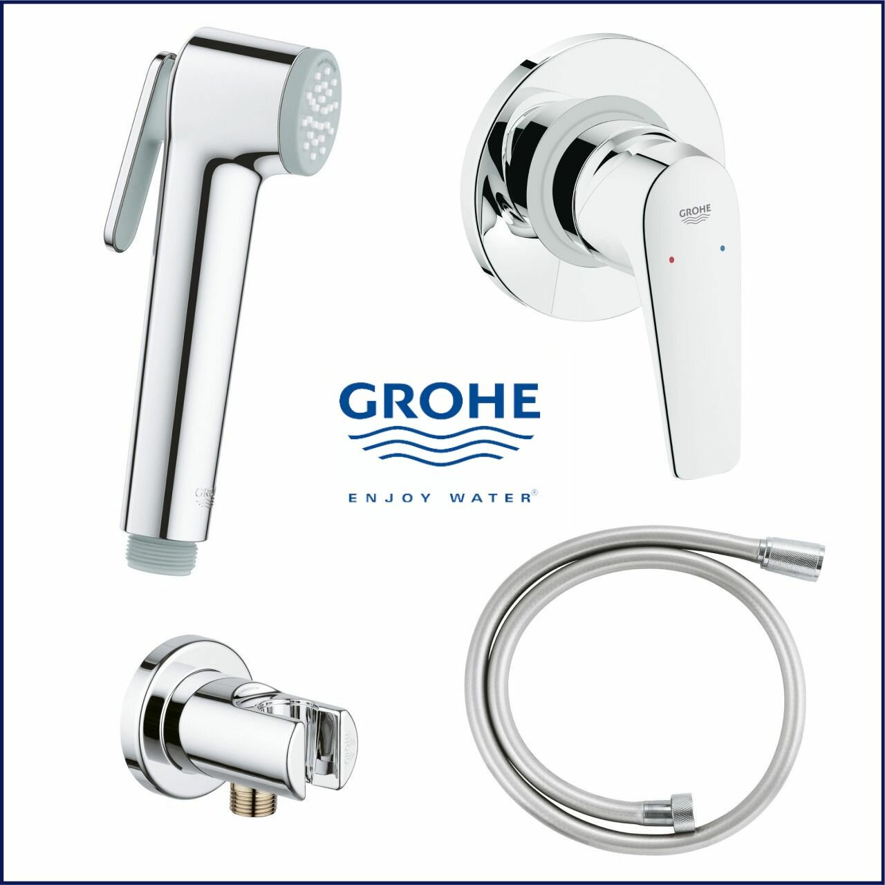 GROHE - Гигиенический душевой гарнитур хром