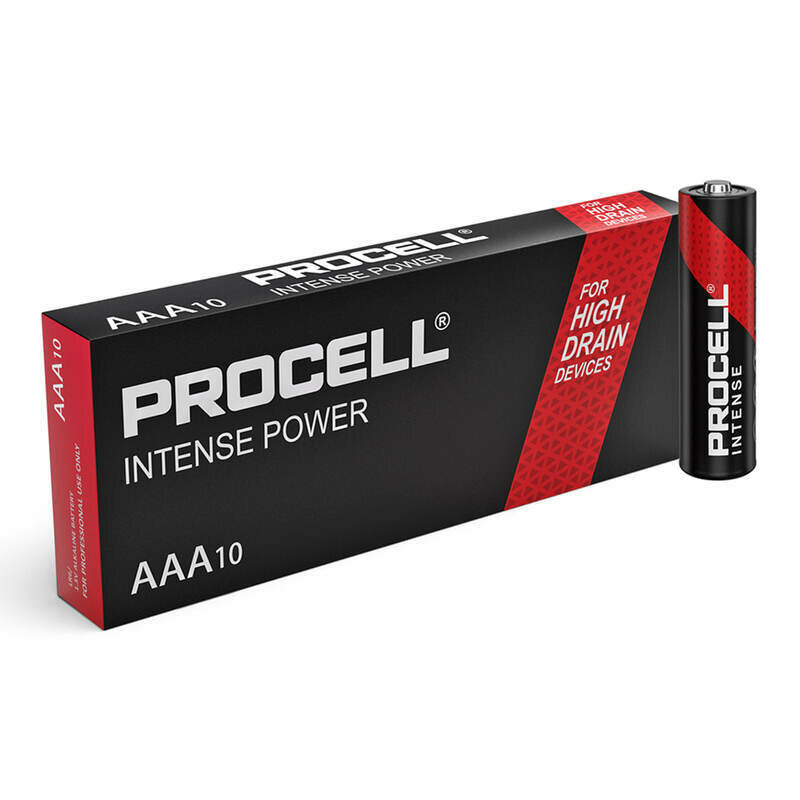 Батарейка DURACELL PROCELL INTENSE AAA BOX10 (10) шт. в боксе, щелочная