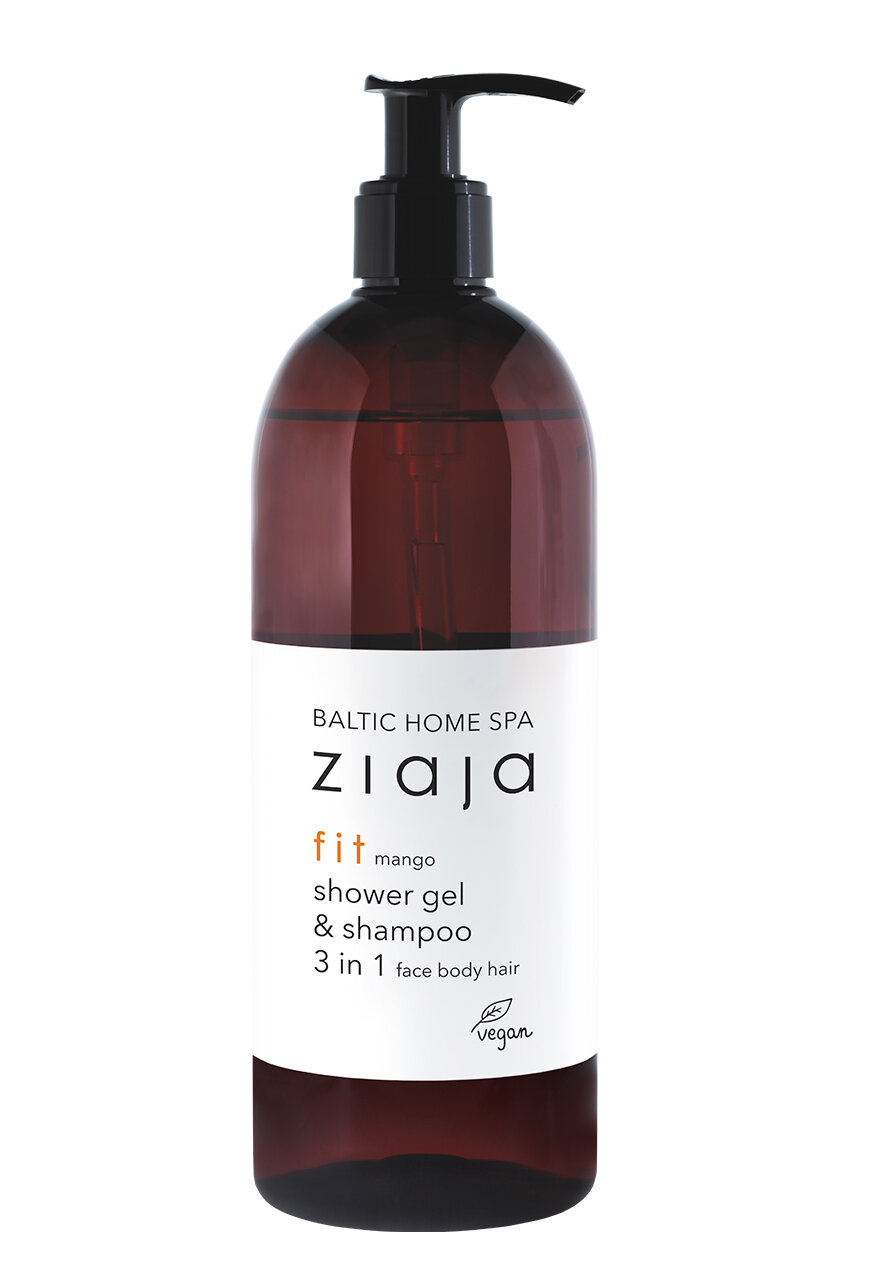Гель для душа и шампунь Ziaja Baltic Home SPA Fit, 3 в 1, 500мл