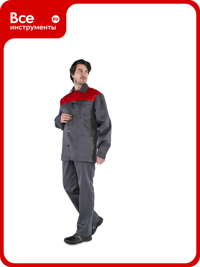 Костюм Факел Стандарт темно-серый/красный 52-54; 182-188 87474774.009