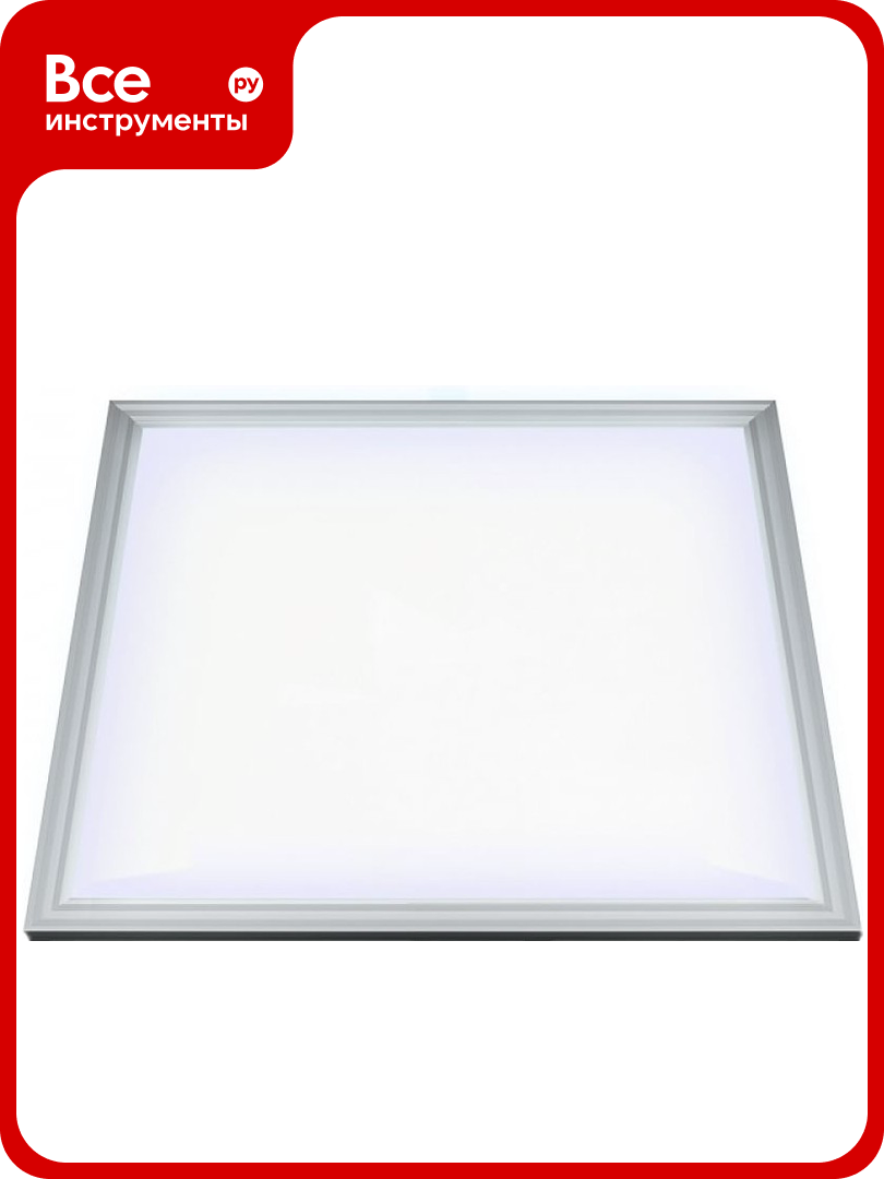 Светодиодный потолочный встраиваемый светильник Uniel ULP-6060-36W/NW EFFECTIVE SILVER UL-00001792