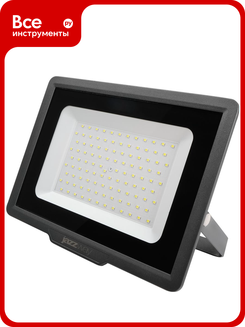Светодиодный прожектор Jazzway PFL-C3 100Вт 4000К IP65 до compact закаленное прозрачное стекло 5045705