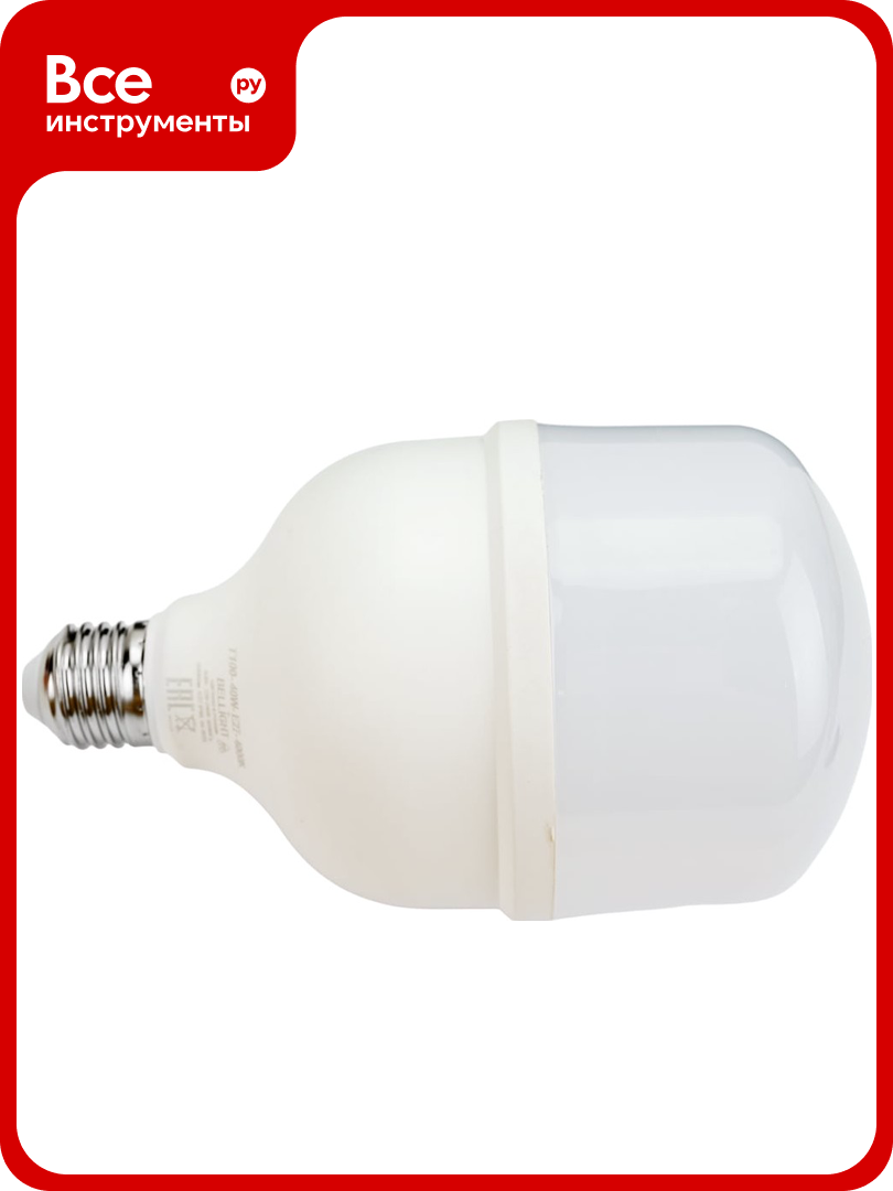 Светодиодная лампа BELLIGHT LED Т100 40W/E27 4000К 22354588