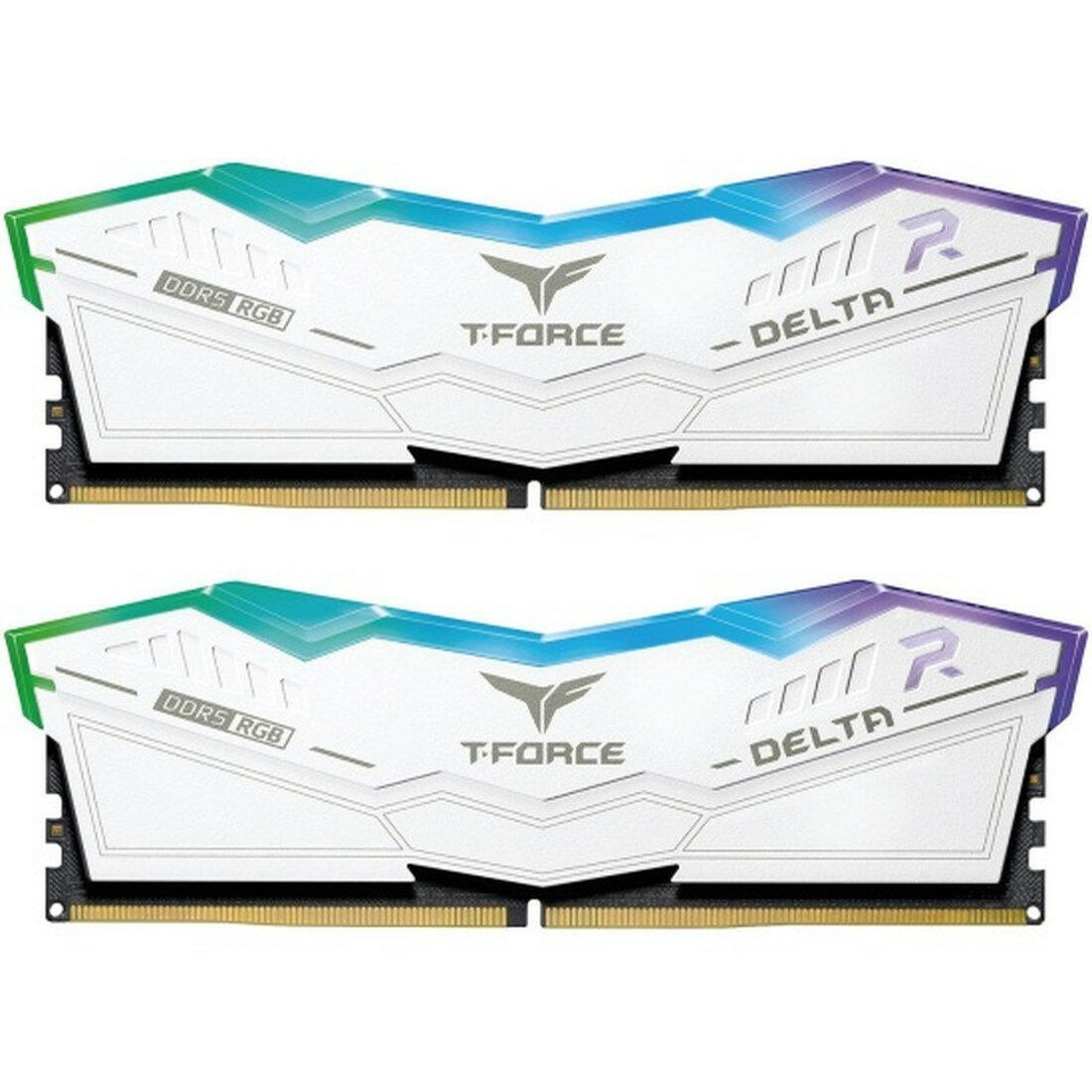 Оперативная память Teamgroup Team Group T-Force Delta RGB 32GB (2x16GB) DDR5 7800MHz CL38 (38-48-48-84) 1.4V White