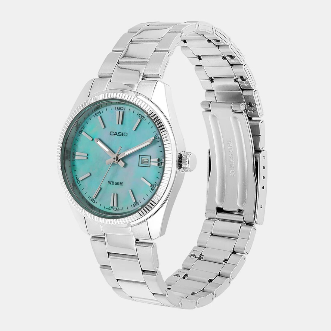 Наручные часы CASIO, серебряный/голубой