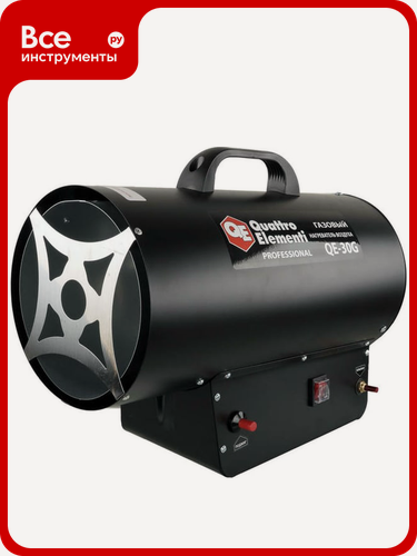 Изображение товара Газовый нагреватель воздуха QUATTRO ELEMENTI QE-30G 911-550, пластик, цилиндрический корпус, пропан‑бутановый тип