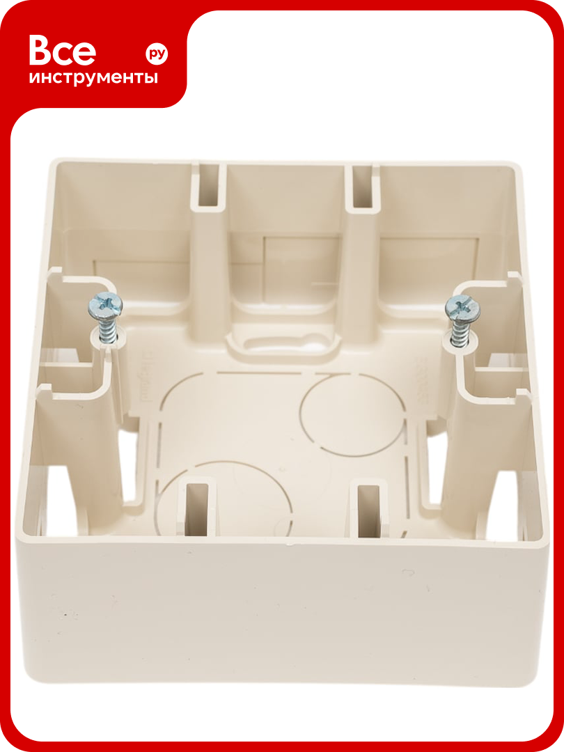 Коробка Legrand для накладного монтажа 1 пост Etika слоновая кость 672520