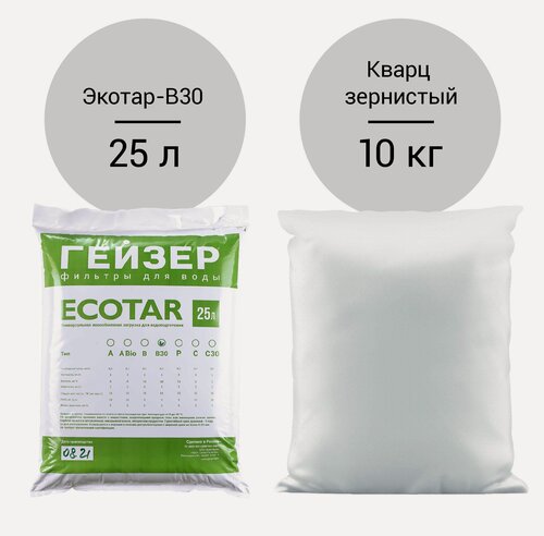 Изображение товара Комплект загрузки для Гейзер-WS 1044 Aquachief (B30) - Экотар В30. Ионообменная смола для очистки воды